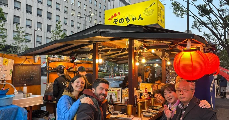 日本酒の試飲付き屋台ナイトツアー